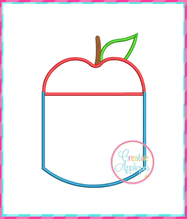 Apple Pocket Applique Design Curve - Image 2