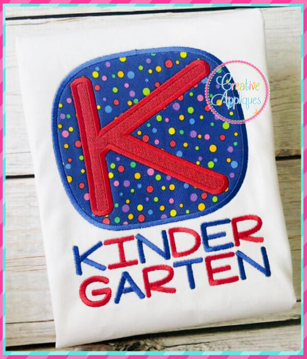 Kindergarten Applique Design