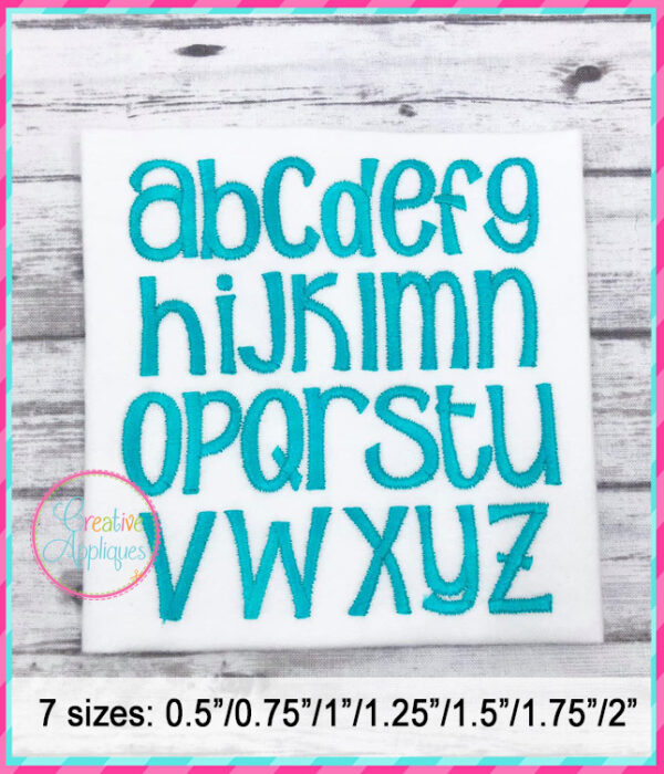 Sunshine Poppy Embroidery Font - Image 3