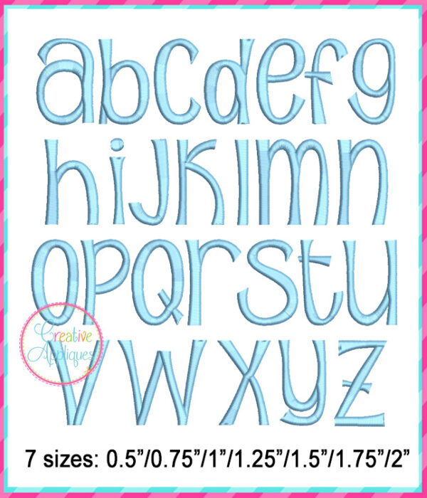 Sunshine Poppy Embroidery Font