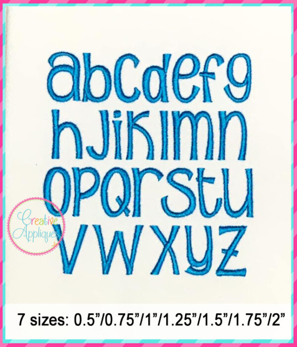 Sunshine Poppy Embroidery Font - Image 2