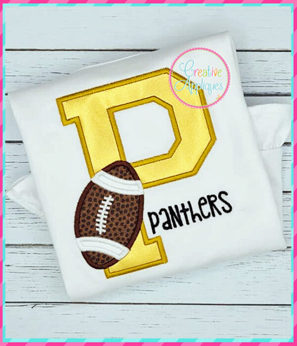 Football Alphabet Applique Design - Image 2