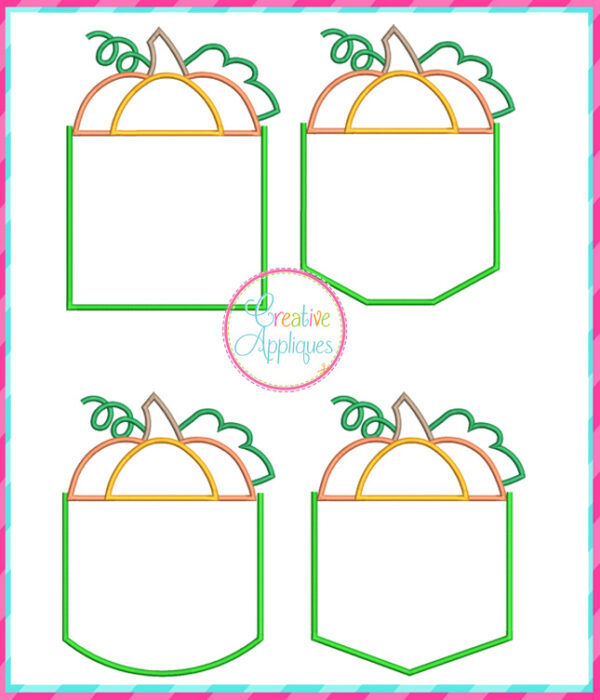 Pumpkin Pocket Applique Design Set