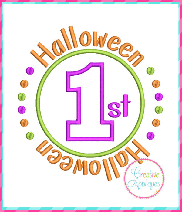 1st Halloween Applique Design - Image 2