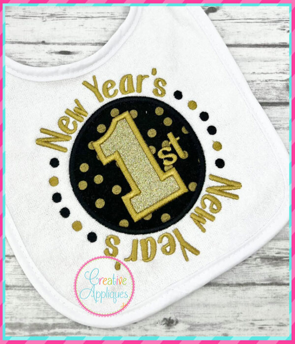 1st New Years Applique Design