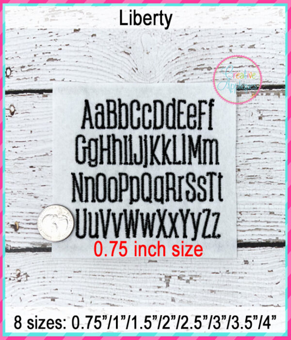 Liberty Embroidery Font - Image 3