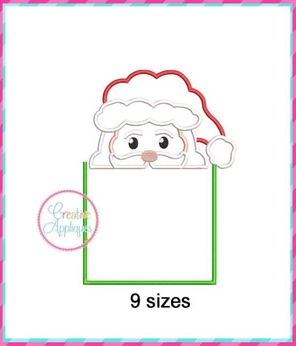 Santa Pocket Applique Design Set - Image 4