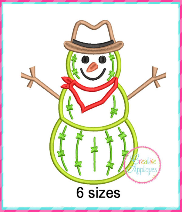 STORE PURCHASE - Cactus Christmas Applique Design Set - Image 9