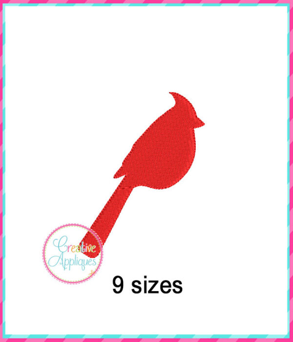 Cardinal Miniature Embroidery Design