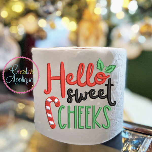 Hello Sweet Cheeks Embroidery Design