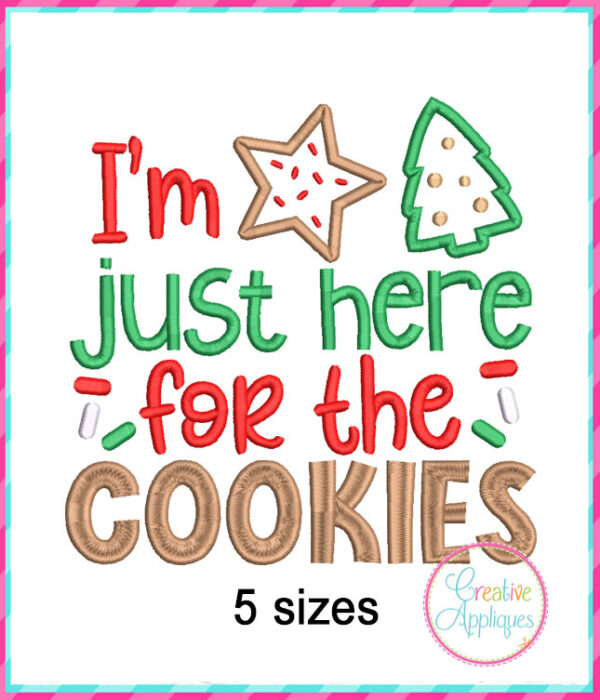 Christmas Baking Embroidery + Applique Design Set - Image 4