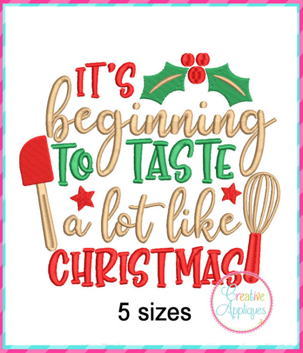 Christmas Baking Embroidery + Applique Design Set - Image 5