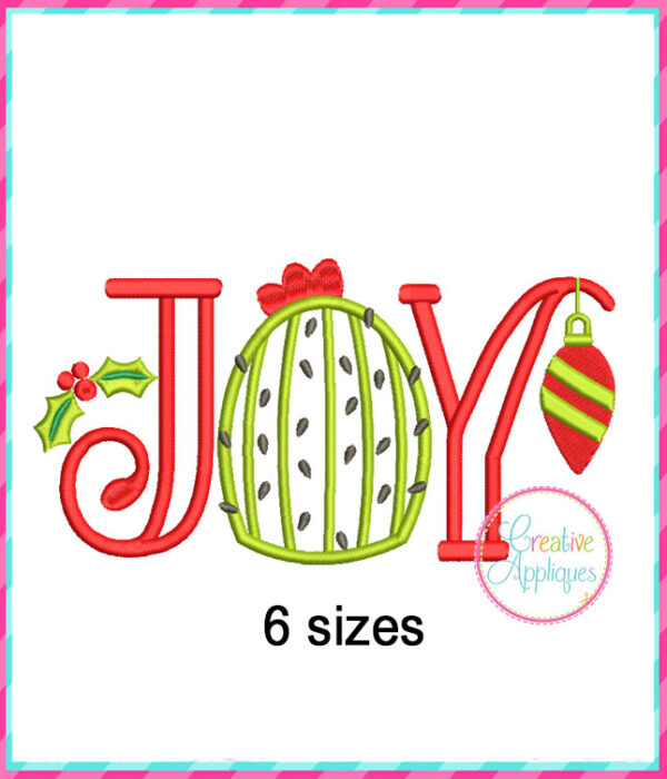 STORE PURCHASE - Cactus Christmas Applique Design Set - Image 6