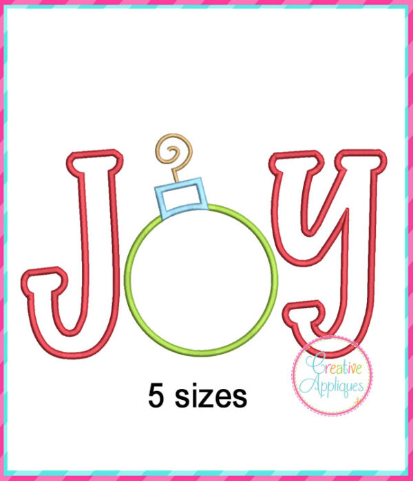 Joy Applique Design - Image 2