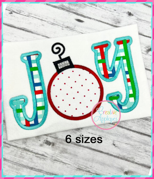 Joy Applique Design