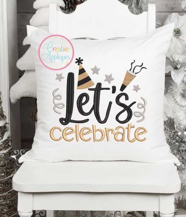 Let's Celebrate Embroidery Design