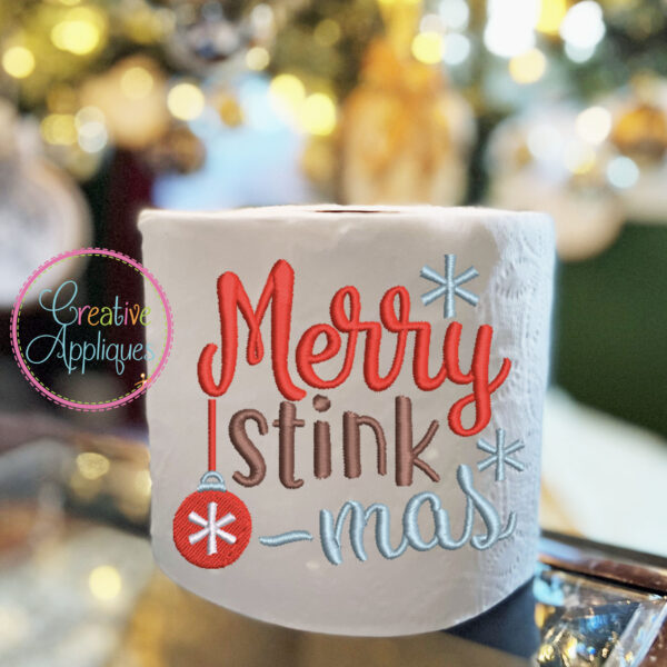 Merry Stink Mas Embroidery Design