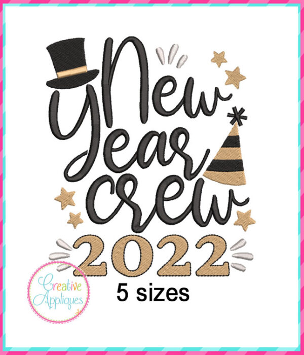 New Years Sayings Embroidery Design Set - Image 9