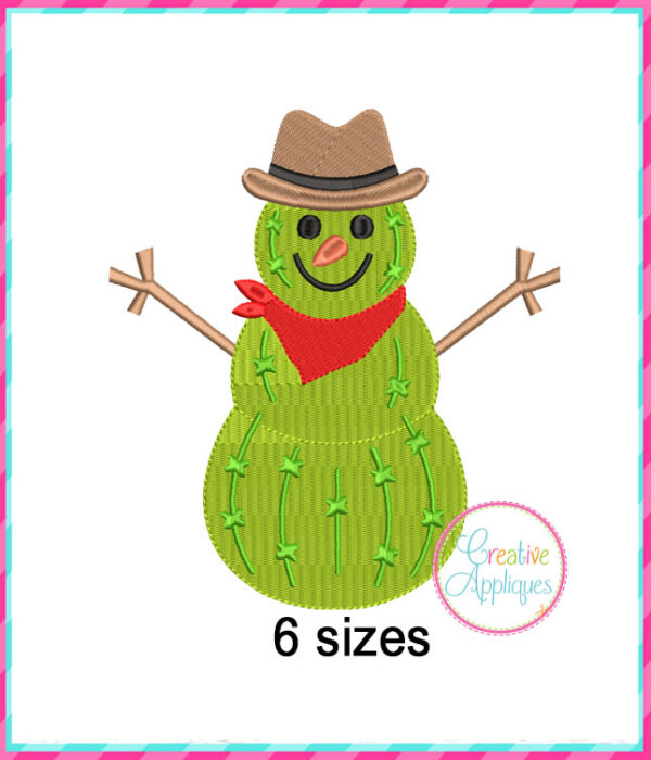 Cactus Christmas Embroidery Design Set - Image 9