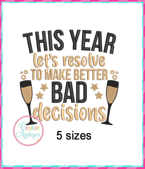 New Years Sayings Embroidery Design Set - Image 12