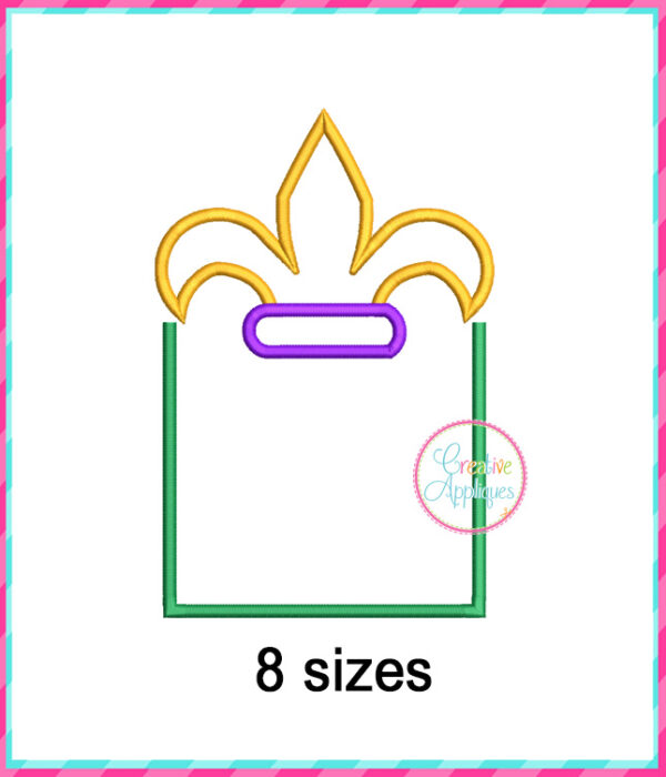 Fleur De Lis Pocket Applique Design Set - Image 4