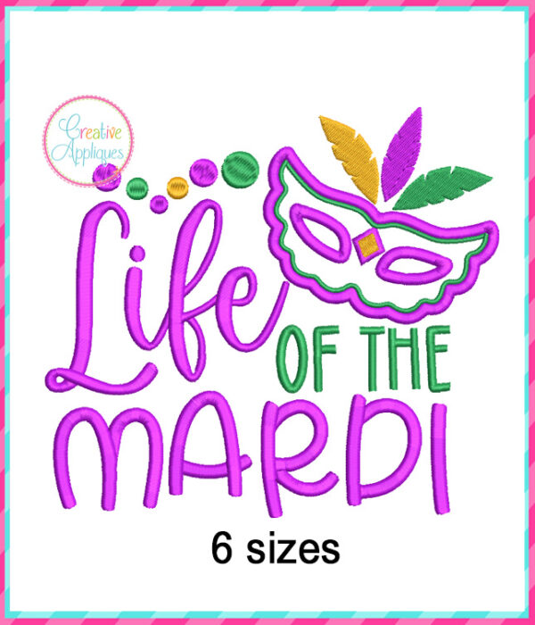 Life of the Mardi Applique Design