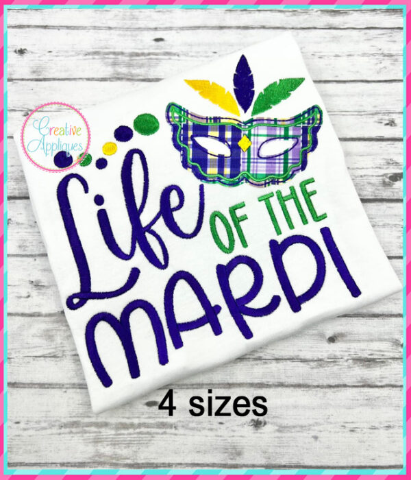 Life of the Mardi Applique Design Bean Stitch