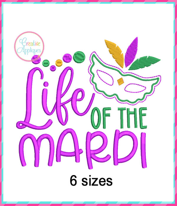 Life of the Mardi Applique Design Bean Stitch - Image 2