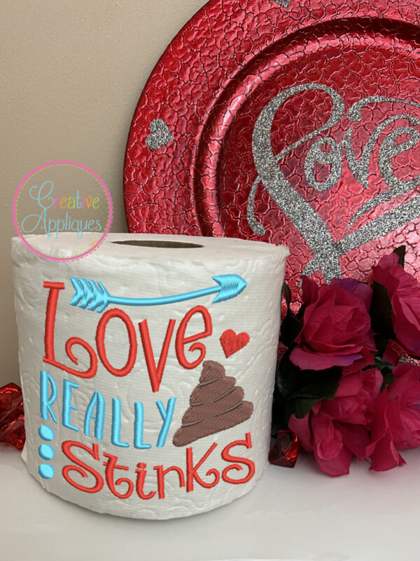 Snarky Toilet Paper Valentine Embroidery Design Set - Image 9