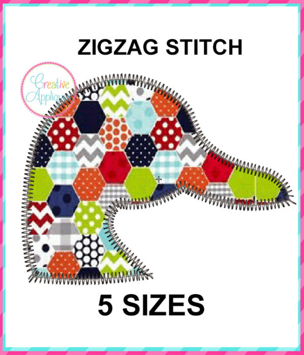 Duck Head Applique Design Zigzag Stitch