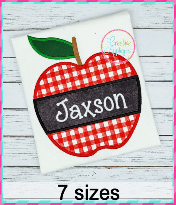 Apple Frame Applique Design - Image 3