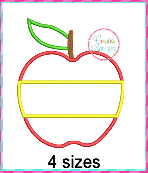 Apple Frame Applique Design - Image 2