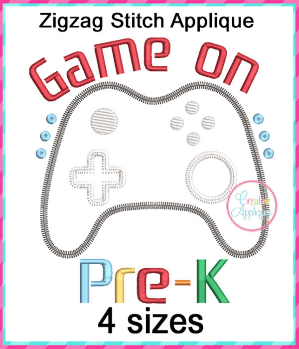 Game On Pre-K Applique Design - Image 2