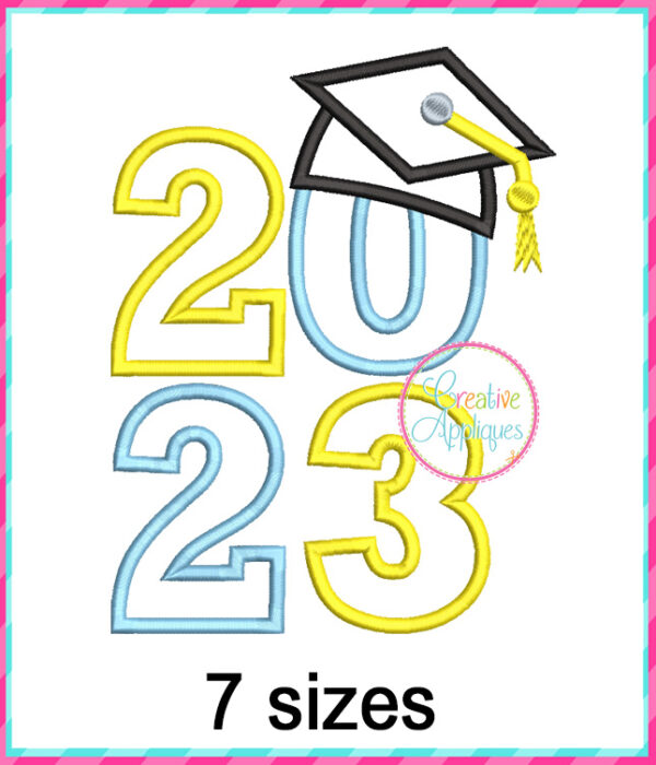 2023 Graduate Square Applique Design - Image 2