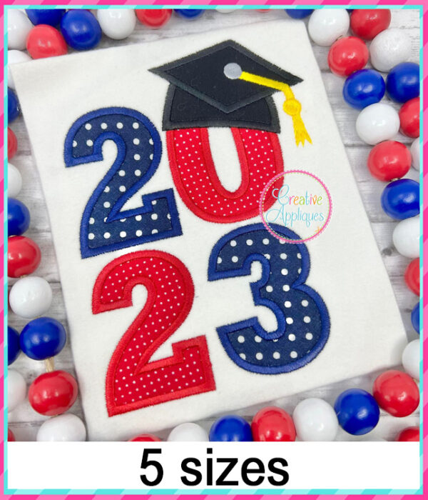 2023 Graduate Square Applique Design