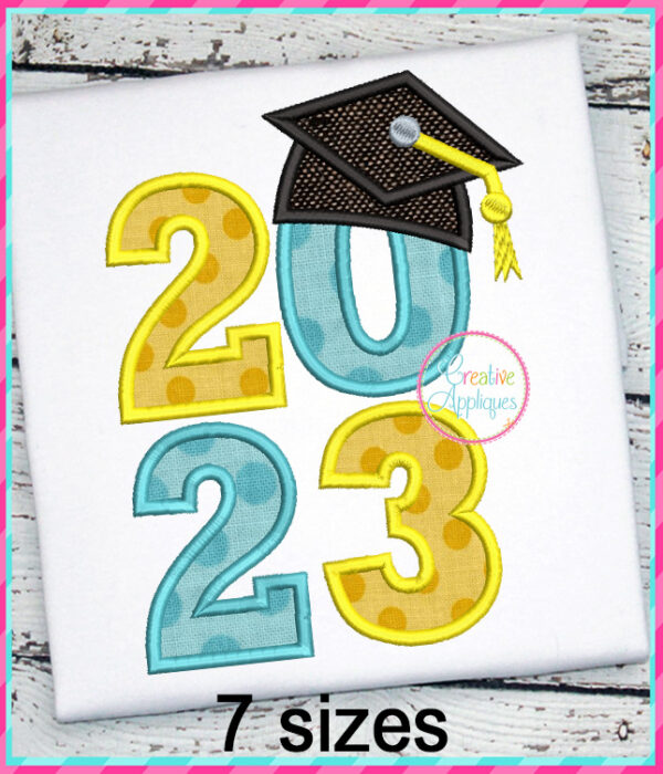 2023 Graduate Square Applique Design - Image 3