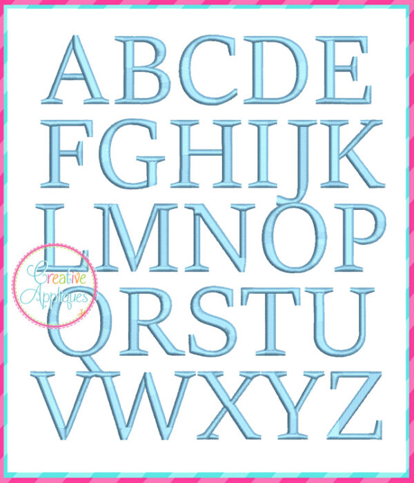 Print Alphabet Mug Rug In The Hoop Embroidery Design - Image 13