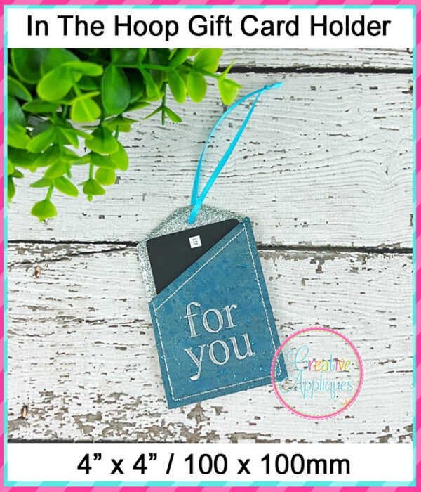 In The Hoop Gift Card Holder For You Design - Image 2