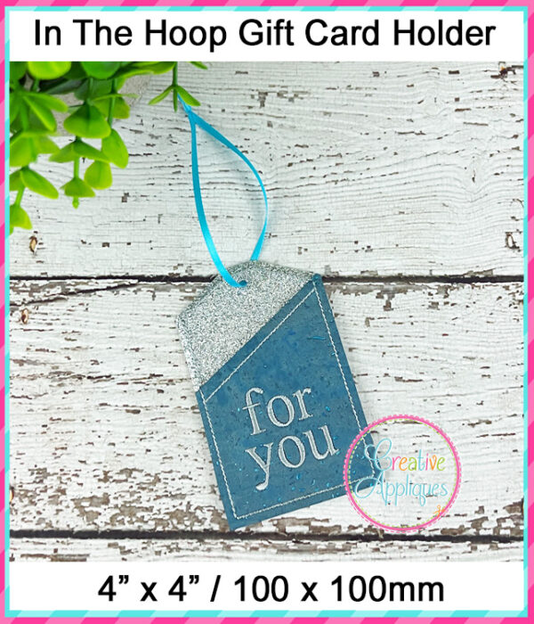 In The Hoop Gift Card Holder Design Set 1 - Image 7