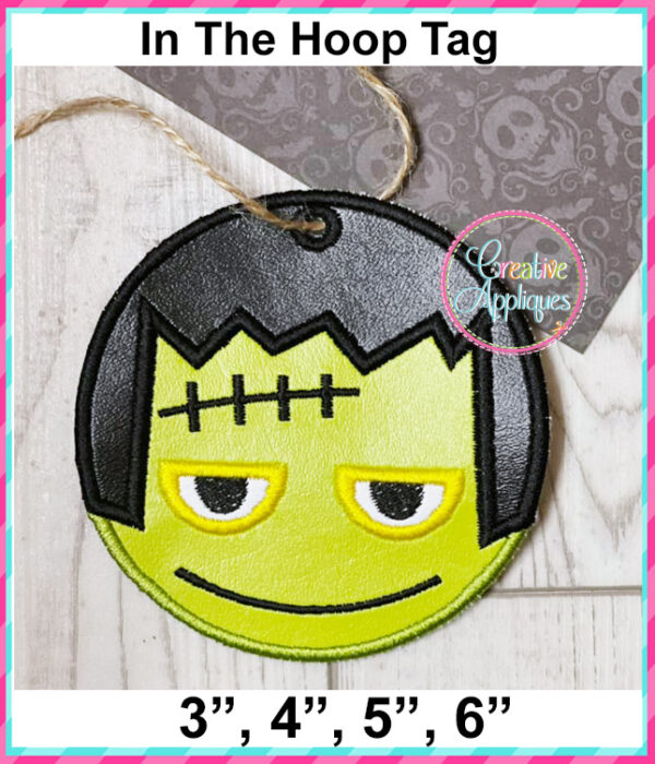 Frankie Tag In The Hoop Embroidery Design - Image 2