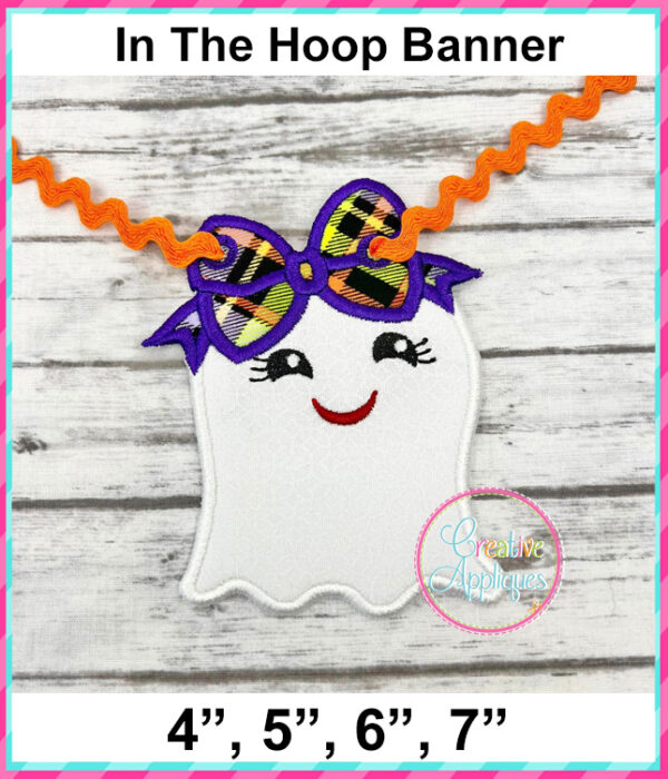 Halloween Banner In The Hoop Embroidery Design Set - Image 5