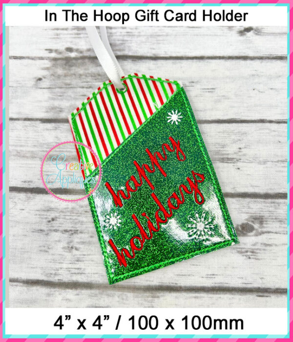 In The Hoop Gift Card Holder Design Set 2 - Image 8