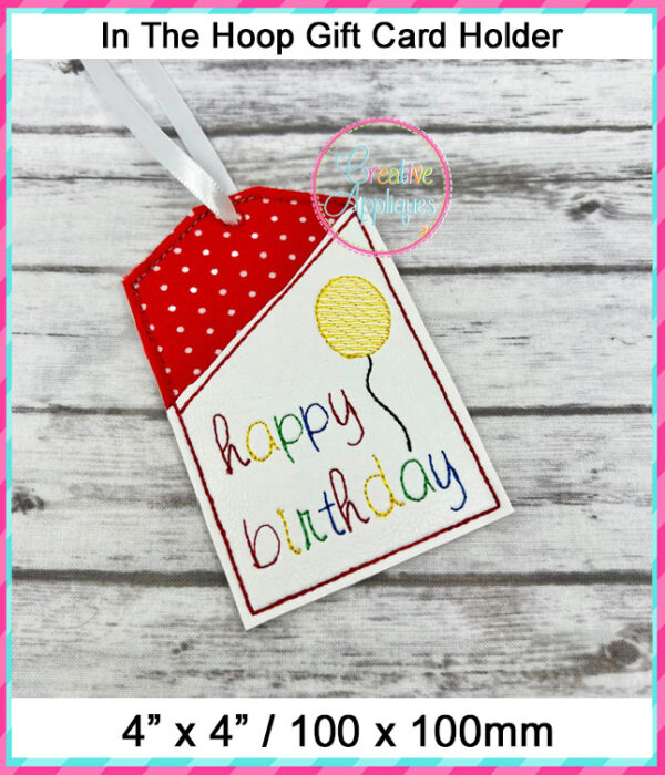 In The Hoop Gift Card Holder Design Set 3 - Image 2