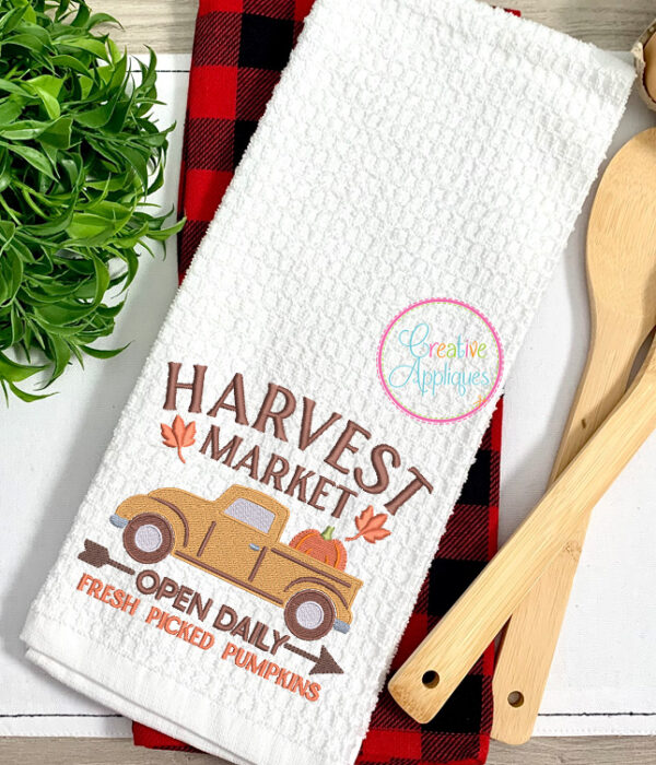 Harvest Market Embroidery Design - Image 2