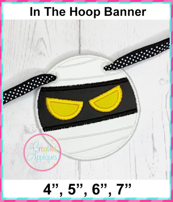 Halloween Banner In The Hoop Embroidery Design Set - Image 9