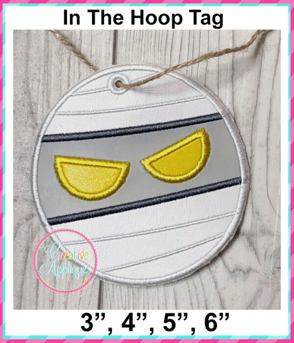 Mummy Tag In The Hoop Embroidery Design - Image 3