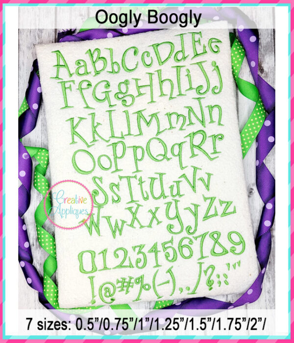 Oogly Boogly Embroidery Font - Image 2