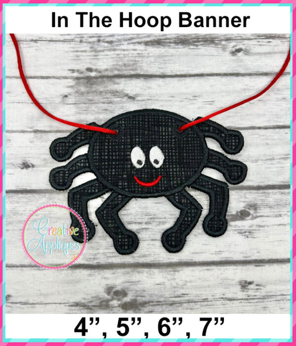 Halloween Banner In The Hoop Embroidery Design Set - Image 3