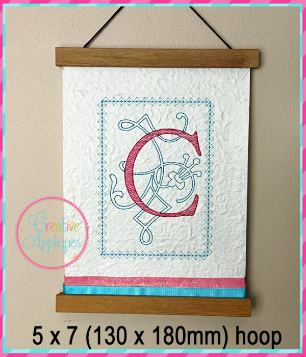 Alphabet Card Embroidery Design Set