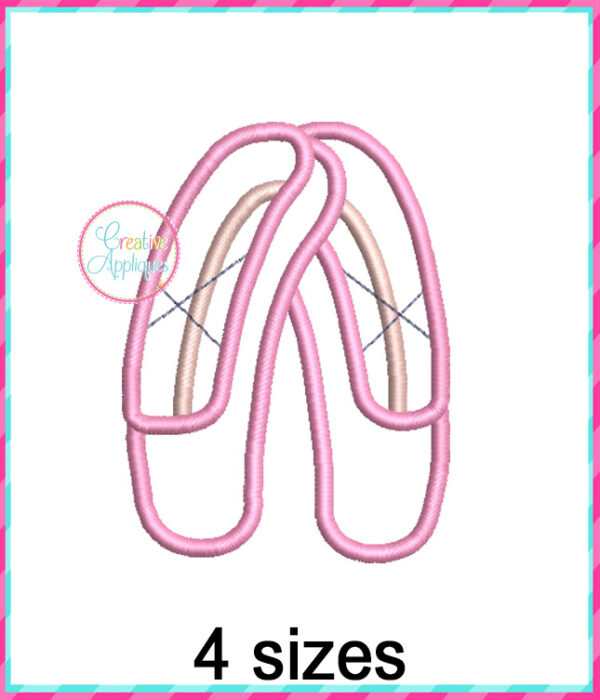 Ballet Shoes Applique Design - Image 3